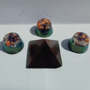 Orgone Mini 8 Sided Pyramid & Mini Tower Buster Bundle