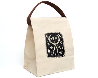 Bolsa de almuerzo de lona Drifty Lochness con correa - Diseño ecológico