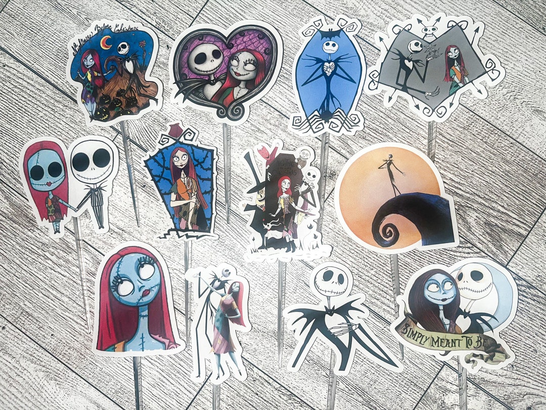The Nightmare Before Christmas Cupcake Toppers Jack - Etsy