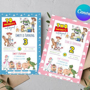 Toy Story Invitation | Toy Story Birthday Invitation | Toy Story Digital Invite, Invite Instant Download