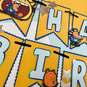 Dog Man Banner, Custom Dog Man Banner, Dog Man Birthday, Dog Man Party, Dog Man