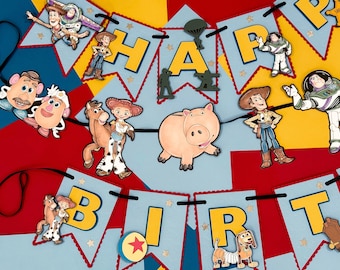 Toy Story Banner, Custom Toy Story Banner, Toy Story Birthday, Toy Story Party, Toy Story