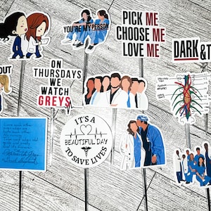 Grey’s Anatomy Cupcake Toppers, Grey’s Anatomy Birthday, Grey’s Anatomy Party, Grey’s Anatomy