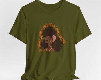 Melanin and Honey Black Unisex Tee, Black Pride Shirt, Black Lives Matter, African American T-Shirt, Ethnic Gift, Gift for Her