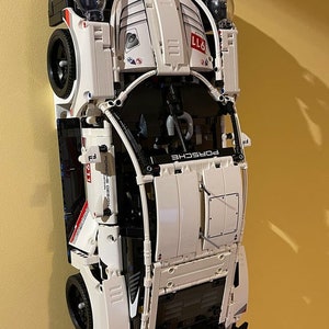 Wall Mount for Lego Porsche 911 RSR #42096 Color Black - Brand NEW