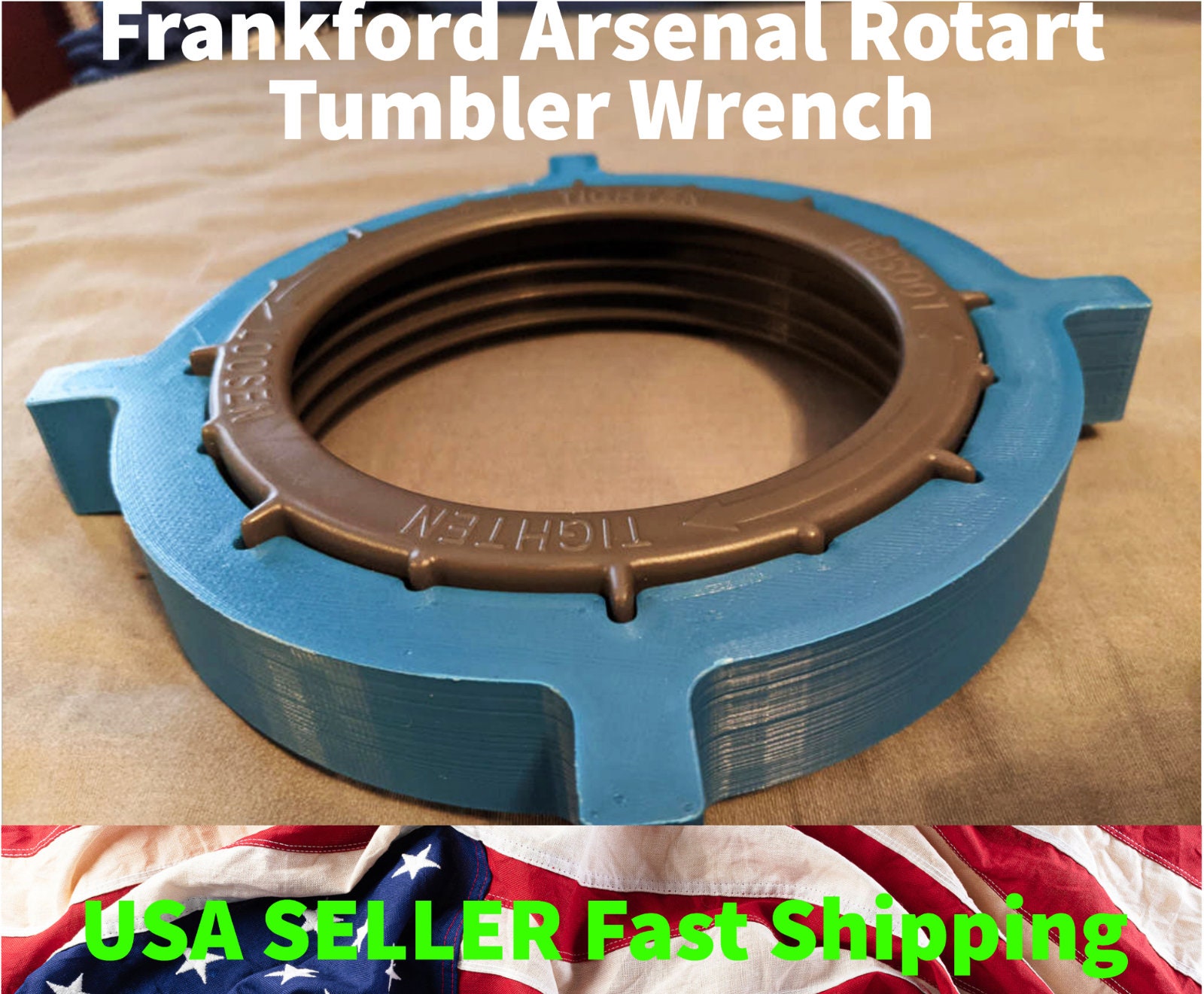 Frankford Arsenal Rotary Tumbler Wrench EZ Grip Opener Hand Torque Color Black Brand New Made in USA