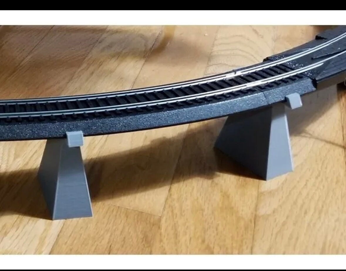 HO Scale Train Track Support Arms Bracket - Color Black