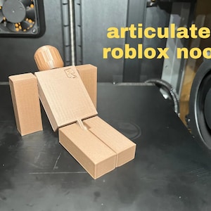 Roblox Noob Man Figurine articulated Moveable Arms and Legs Figurine