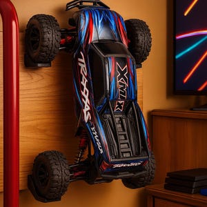 Losi 5ive T RC Car Wheel Wall Mount: 1/5 Scale Display Hanger