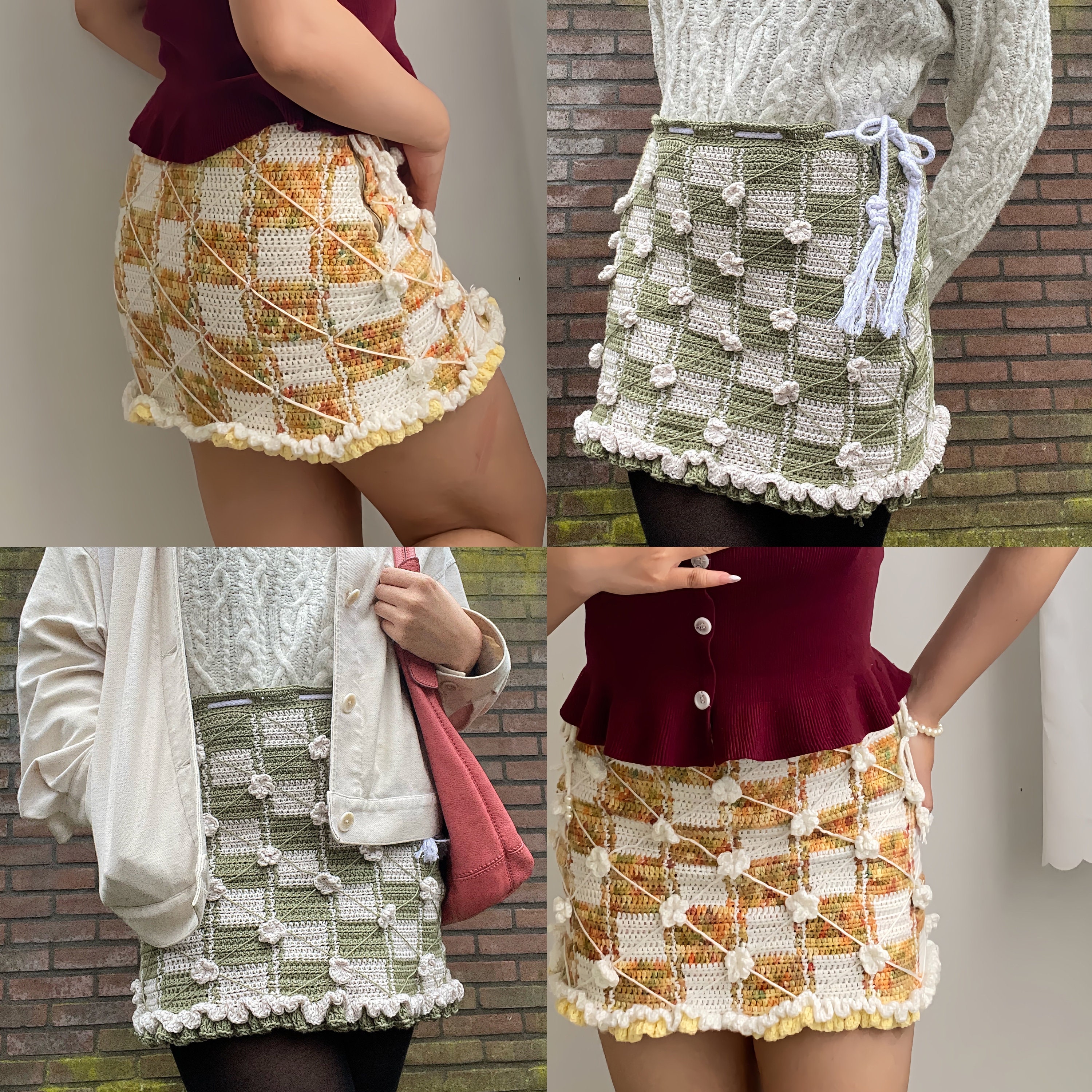 Flowerdrop Skirt | PDF Graded Crochet Pattern - Etsy