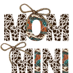 Mom and Mini Western SVG Digital Download Package