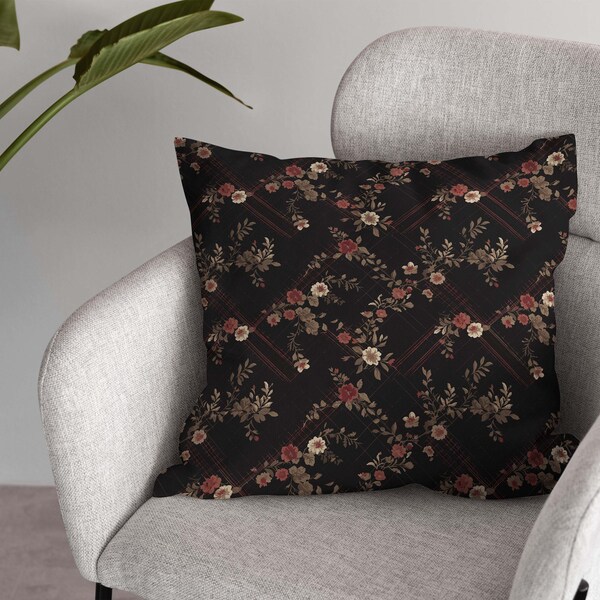 Dark Red Pillow Etsy