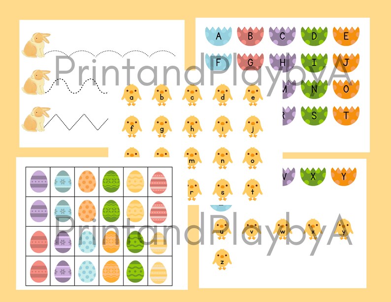 Easter Print and Play Pack (digital File) | Early Learning | Easter ...