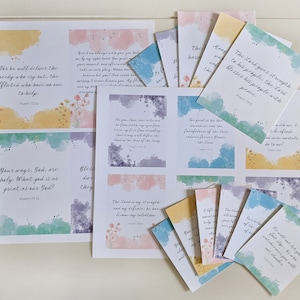 Psaumes floraux imprimables | Encouragement - Maternité - Écritures saintes - Bible - Inspiration - Évangile - Psaumes - Chrétien - Dévotion