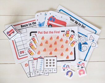 Emergency Helpers Print and Play Pack Printable (Digital File) | Preschool theme