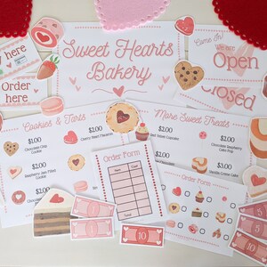 Bakery and Coffee Shop Dramatic Play Printable | Valentine&#39;s Day - Cafe - Preschool - Hands on Learning - Early Elementary - Math – Literacy
