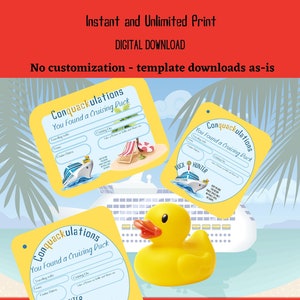 Cruising Duck Tags, Cruising Tags, Island Cruising Duck Tags, Cruise pdf, Cruise Duck Tags Printable, Cruise Duck Tags Download, Bundle Tags