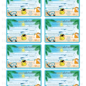 Cruise Duck Tags, Cruise Tags, Cruising Duck Tags, Island Cruising Duck Tags,  Cruise Duck Tags Printable, No Editable, Print and Fill In