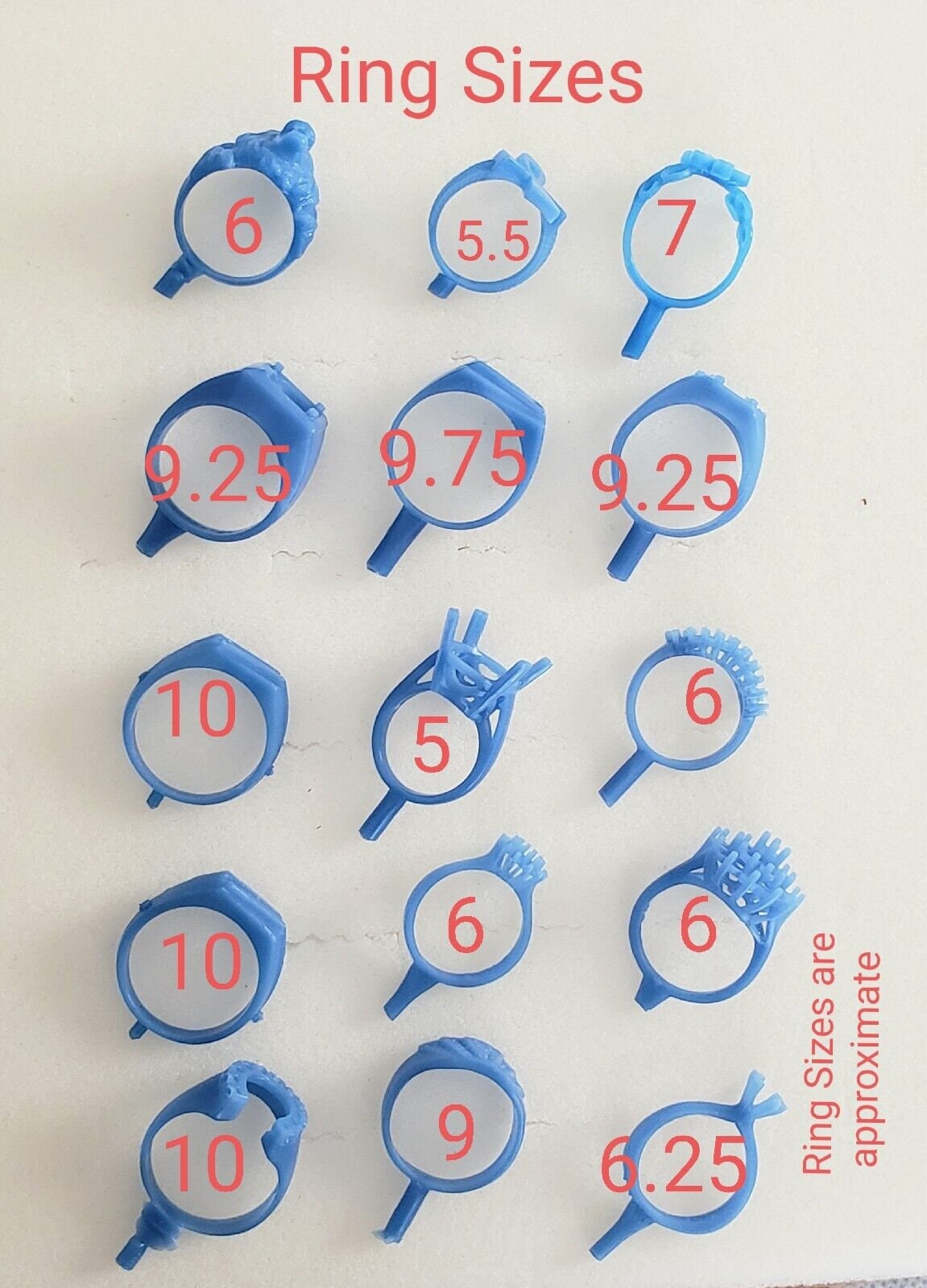 15 Ring Assortment. Jewelry Wax Patterns for Lost Wax Casting 230R15