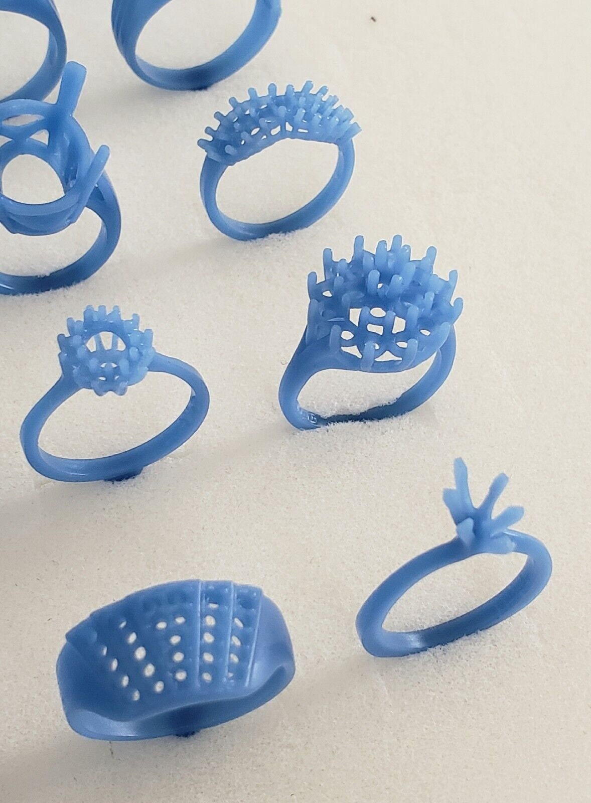 15 Ring Assortment. Jewelry Wax Patterns for Lost Wax Casting 230R15
