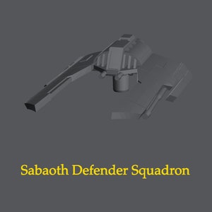 CIS Sabaoth Defender Squadrons for Star Wars Armada or Display - Resin 3D Printed