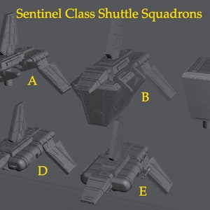 Imperial Sentinel Class Shuttle for Star Wars Armada or Display - Resin 3D Printed