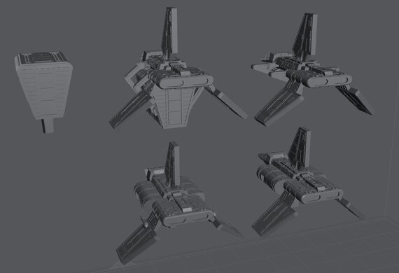 Imperial Sentinel Class Shuttle for Star Wars Armada or Display