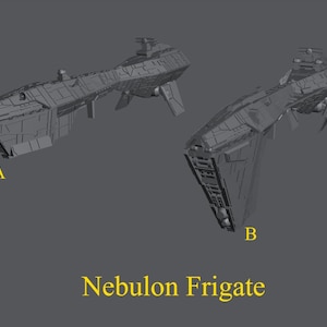 Imperial Nebulon Frigate for Star Wars Armada or Display - Resin 3D Printed, 2 variants