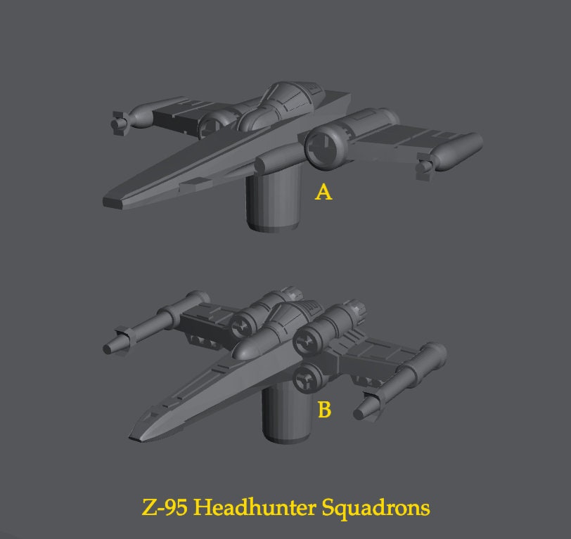Z-95 Headhunter Squadrons for Star Wars Armada or Display - Resin