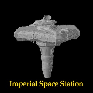 Imperial Armed Space Station for Star Wars Armada or Display - Resin 3D Printed