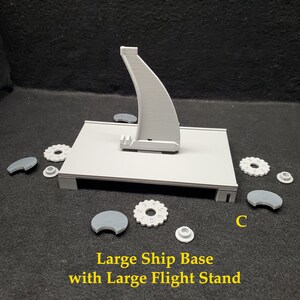 Grote scheepsbases, haringen, standaards voor Star Wars-armada of display - 3D-geprint filament