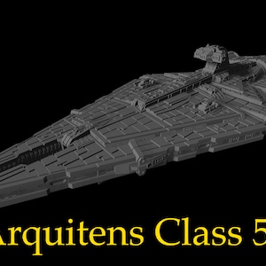Arquitens Class 546 für Star Wars Armada oder Display - Harz 3D Gedruckt