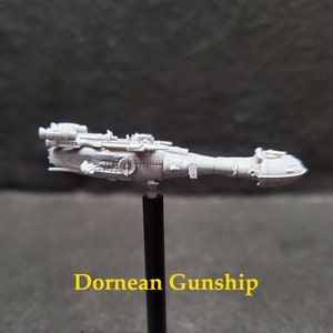 Dornean Gunship for Star Wars Armada or Display - Resin 3D Printed