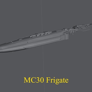 MC30 Frigate for Star Wars Armada or Display - Resin 3D Printed