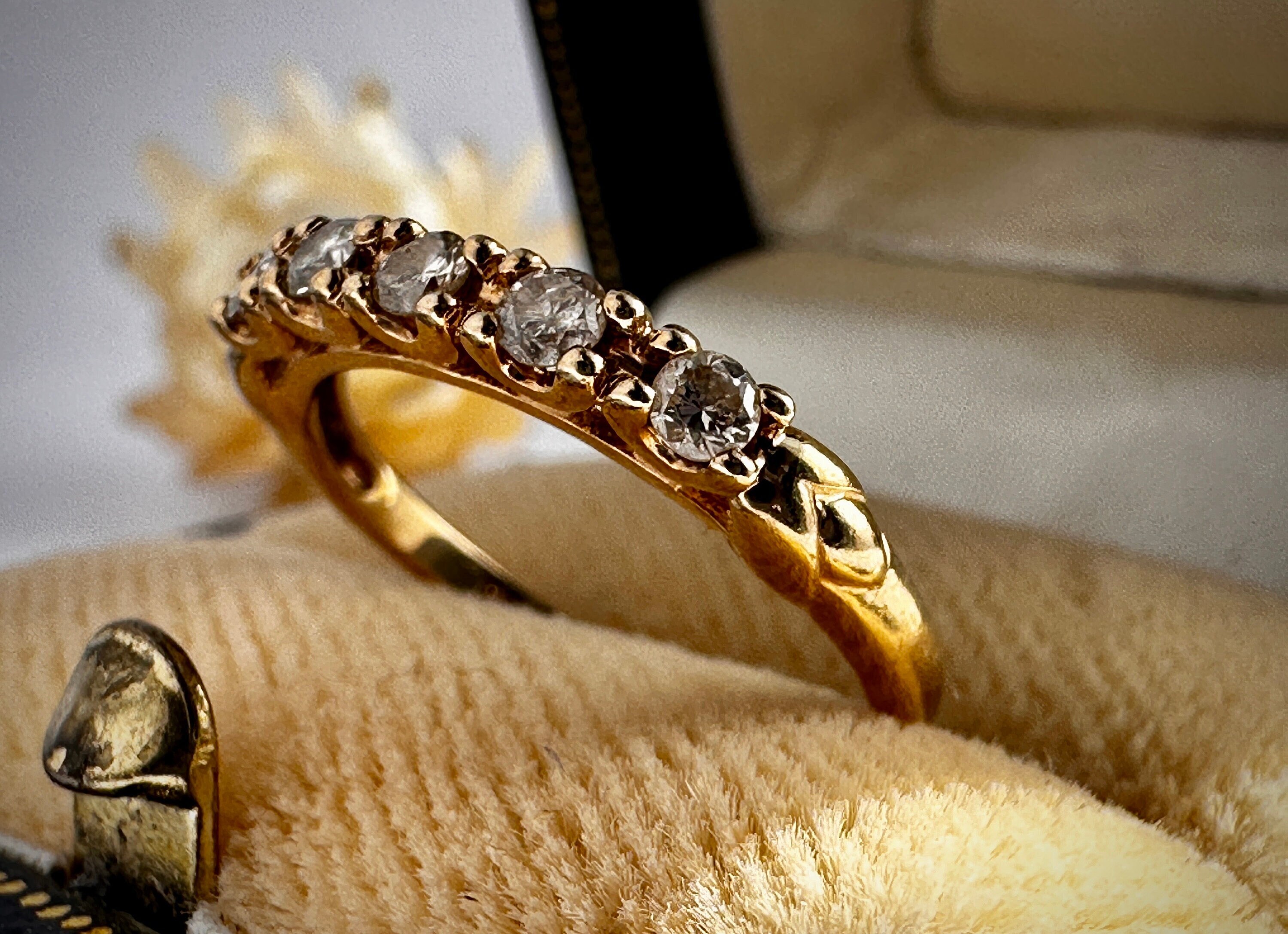 Yellow diamond pinky sale ring