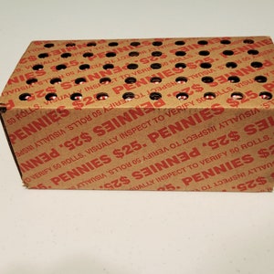 Sealed Bank Box of Pennies. Find Wheats, Coppers, UNC FREE SHIPPING image 3