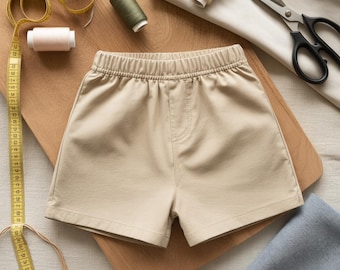 Elastische Taille Sommer Shorts Schnittmuster: Anfänger DIY (PDF + Word)