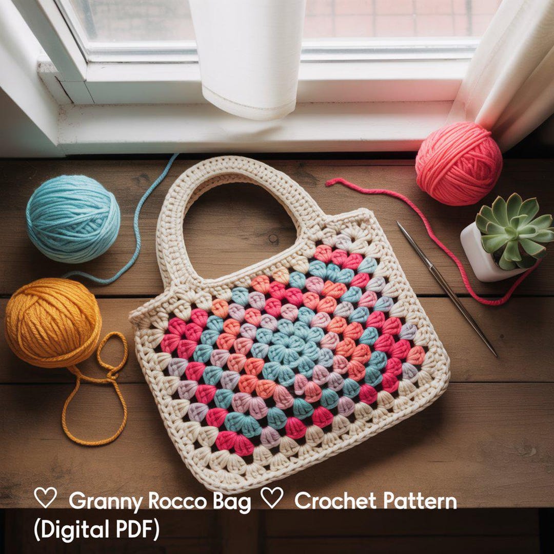 Granny Rocco Bag Crochet Pattern – Stylish Crochet Tote PDF + Word