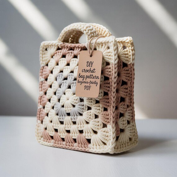 Granny Rocco Bag Crochet Pattern – Stylish Crochet Tote PDF + Word