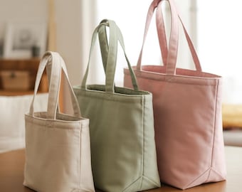 Patrón de costura para bolsa de mercado: Bolsa reutilizable fácil de hacer (PDF + Word)