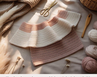 Shoulder in Sun Top Crochet Pattern | Summer Off-Shoulder Digital PDF