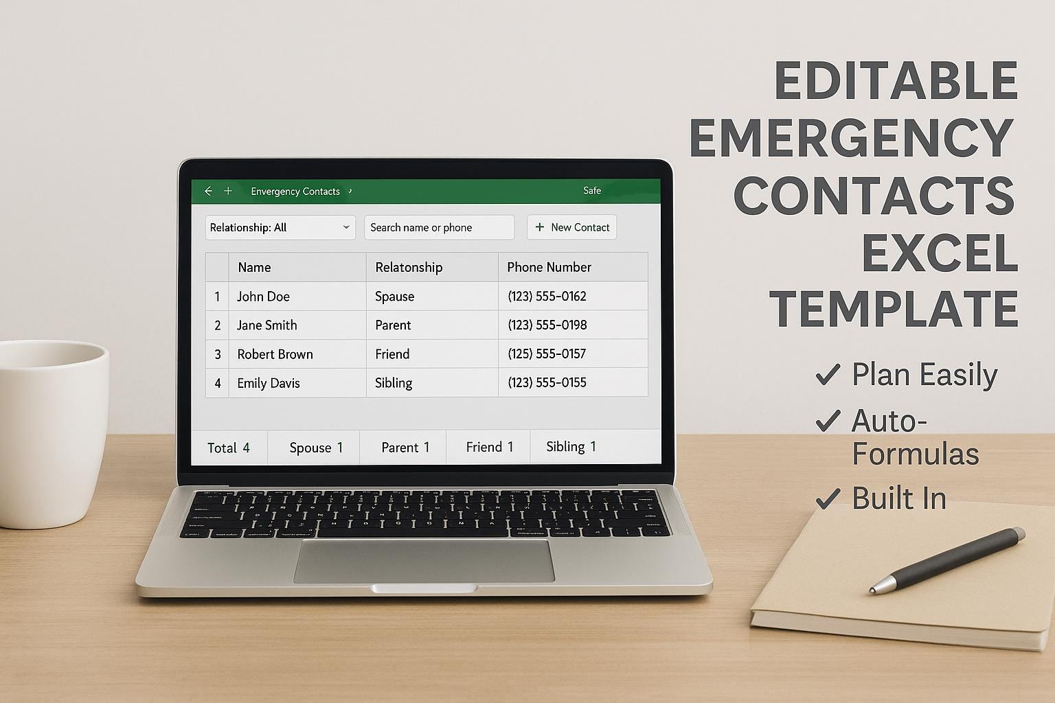 Editable Draft Excel Template | Instant Download Business Spreadsheet ...