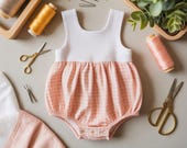 Baby Patch Pocket Overall Romper Sewing Pattern | DIY Baby Clothes PDF + Word