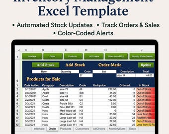 Excel-sjabloon voor voorraadbeheer: geautomatiseerde voorraadtracker voor kleine bedrijven