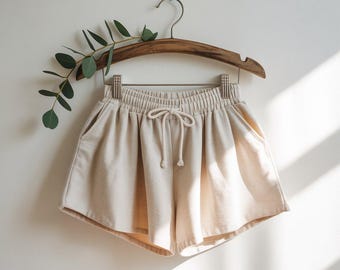 Women’s Elastic Shorts Sewing Pattern | DIY Summer Shorts PDF + Word