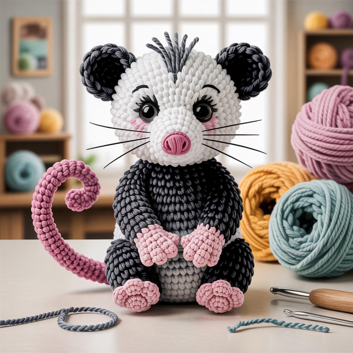 Crochet Pattern: Plush Opossum Amigurumi - Beginner Friendly (PDF ...