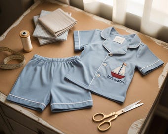 Letni komplet dla chłopców – wzór do szycia | Spodenki i top dla dzieci – zrób to sam (PDF + Word)