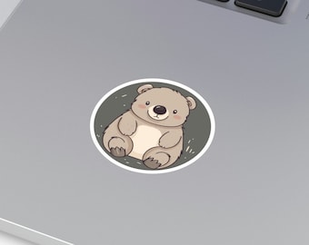 Sticker, Wombat Sticker, Australian Animal Sticker, Water Bottle Sticker, Car Sticker, Laptop Sticker, Animal Sticker.