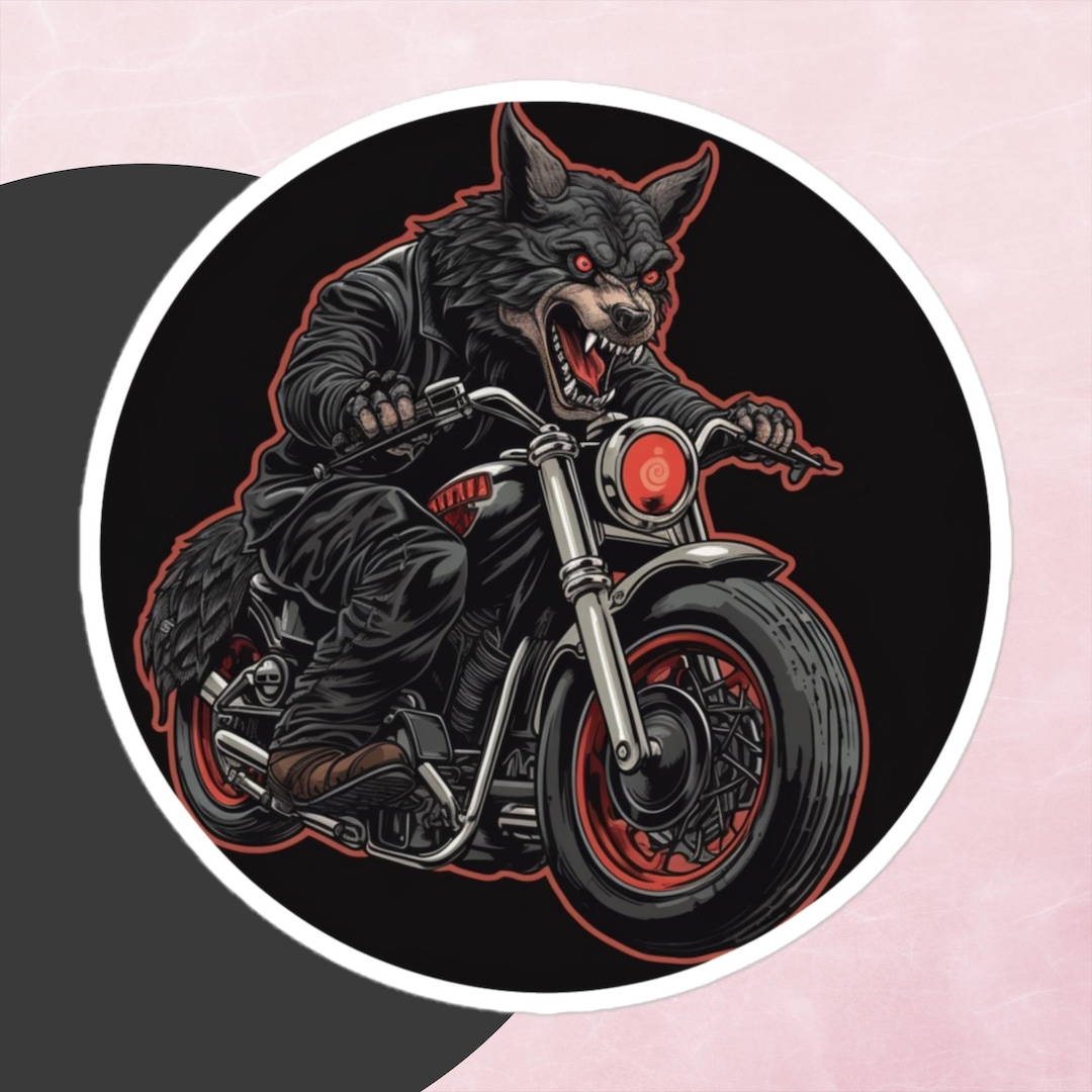 Wolf Racing Stickers Sticker, Wolf Sticker, Rider Sticker, Motorbike Sticker, Car Sticker ...