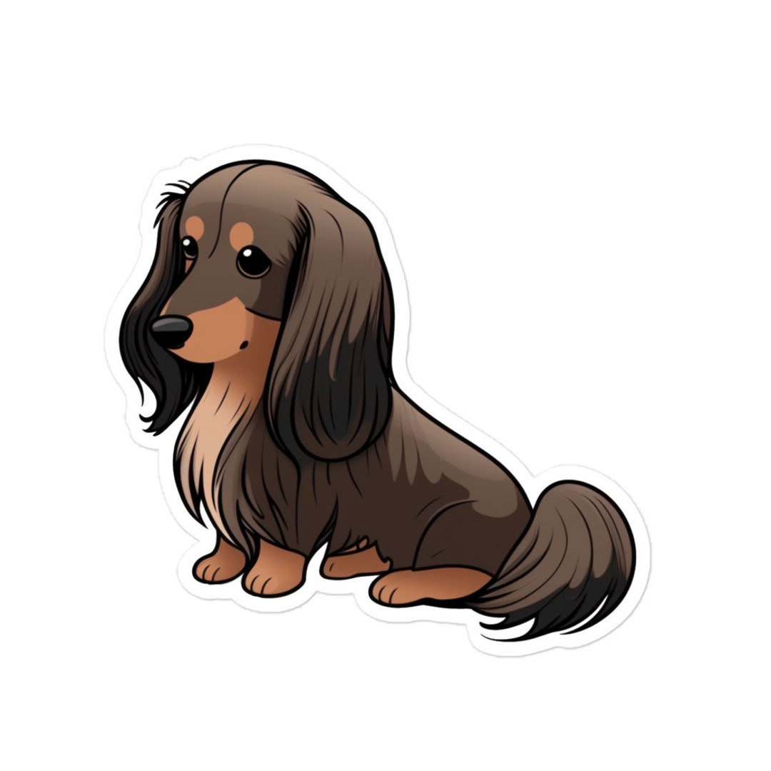 Sausage Dog Sticker, Dachshund Sticker, Cute Sticker, Adorable, Water ...